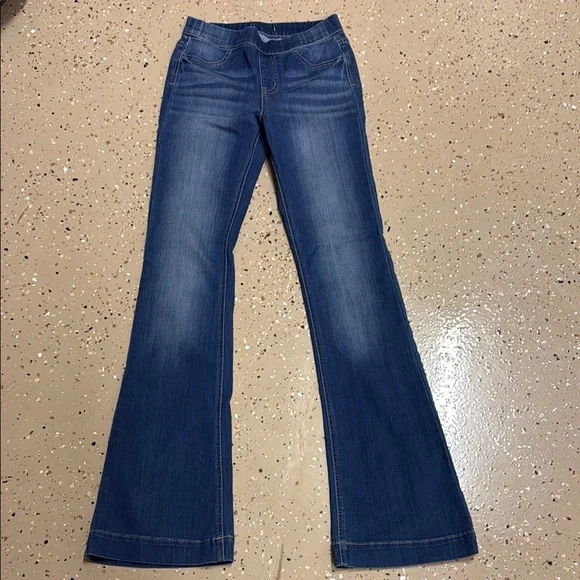 Women's Blue Flared Jeans - Picture 1 of 8